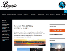 Tablet Screenshot of linguistichorizons.com